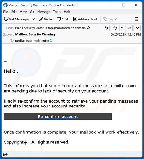 Pending Messages On Our Remote Server Email Scam - Removal and recovery ...