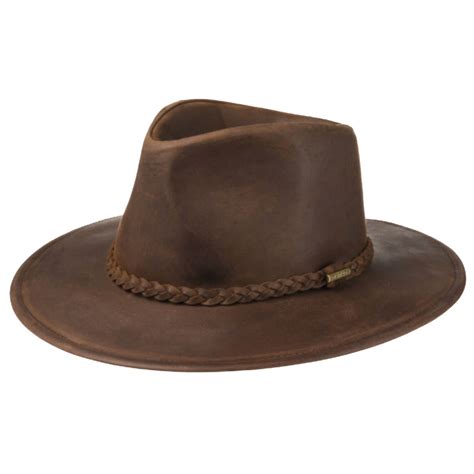 2797301 Stetson CHAPEAU WESTERN BUFFALO LEATHER BRUN unisexe | la joya-western