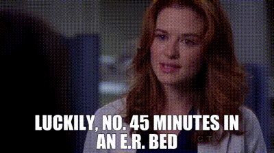 YARN | Luckily, no. 45 minutes in an E.R. bed | Grey's Anatomy (2005) - S09E12 Romance | Video ...