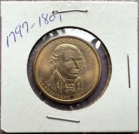 John Adams 2007 P Mint Presidential Dollar coin 1797- 1801 | eBay