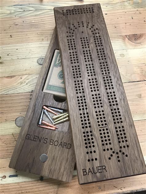 Beautiful handcrafted cribbage game with pegs included Handmade ...