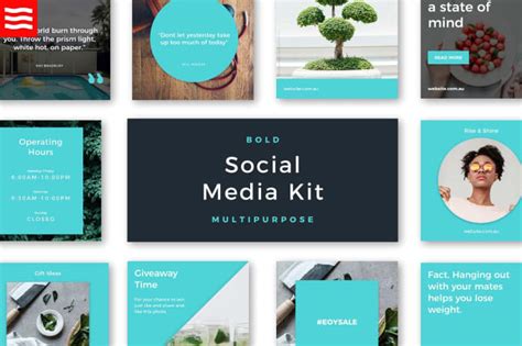 Design your social media kit with your logo by Graphtab | Fiverr