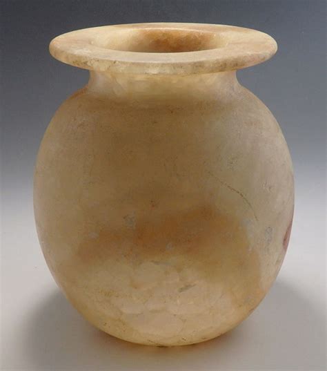 Large Egyptian Alabaster Jar - Catawiki