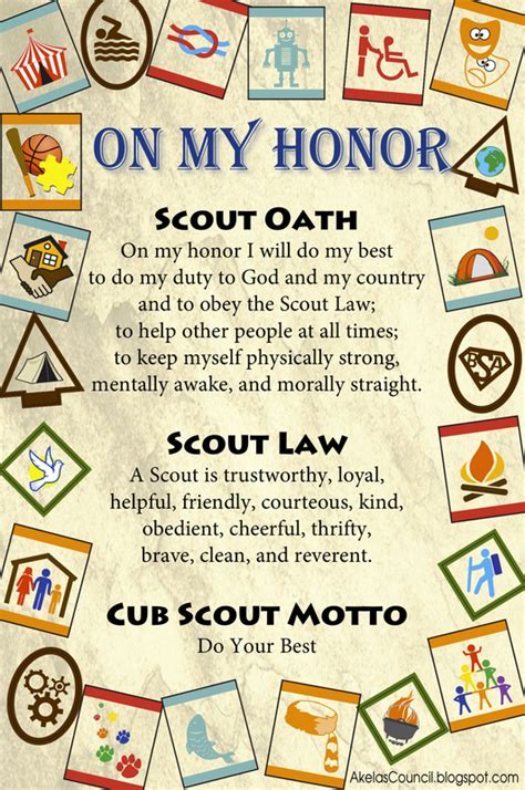 Scout Oath, Law, and Motto - PACK 3842