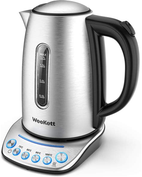 Electric Kettle WEEKETT 4 Temperature Control 2200W with Keep Warm Function, Stainless Steel, 1 ...