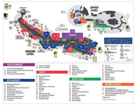 Universal Citywalk California Map - Printable Maps