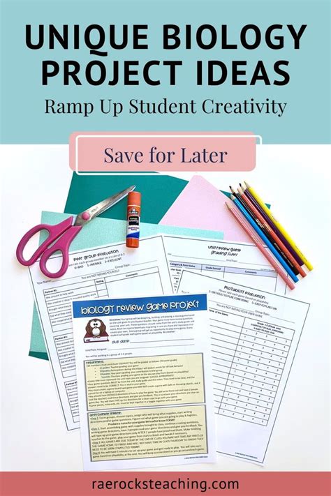 3 Unique Ideas for Biology Projects to Ramp Up Your Students' Creativity - Rae Ro… | Biology ...