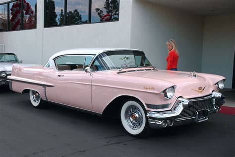 1957 Cadillac Coupe DeVille - white over pink - fvr - General Motors Products - Antique ...