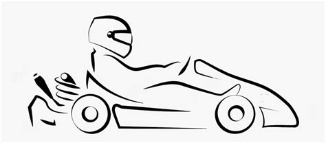 Private Track Hire Go Karts Central Coast - Go Kart Drawing Easy, HD Png Download - kindpng