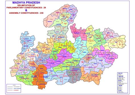 Road Map Of Madhya Pradesh