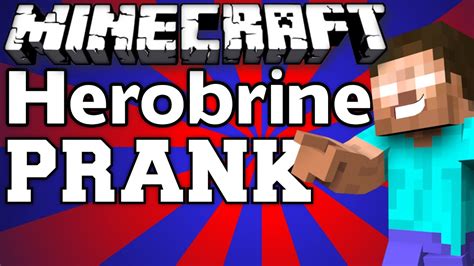 Minecraft: HEROBRINE PRANK - YouTube