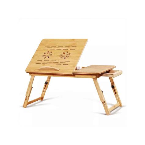 Wooden Laptop Table With Cooling Fan L10 | New Laptop Wooden Table