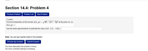 Solved Find the linearization of the function | Chegg.com