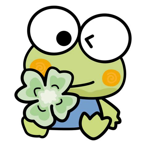 Sanrio Keroppi Flower Sticker - Sticker Mania