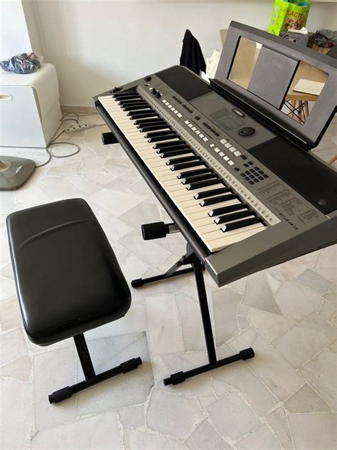 Yamaha Keyboard PSR E443 Stand and Stool, Hobbies & Toys, Music & Media, Musical Instruments on ...