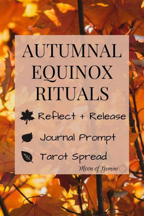 Autumnal Equinox Rituals - How to Celebrate Fall • Moon of Gemini