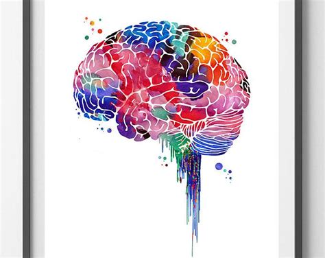 Right Brain Left Brain Watercolor Print Creative Side and - Etsy Polska ...