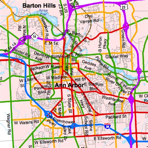 National Functional Classification Map - Ann Arbor - LocalWiki