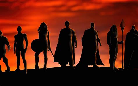 1440x900 Justice League Heroes Silhouette 5k Wallpaper,1440x900 ...