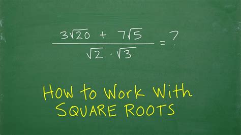 Square Roots – the rules you need to know to solve problems… - YouTube