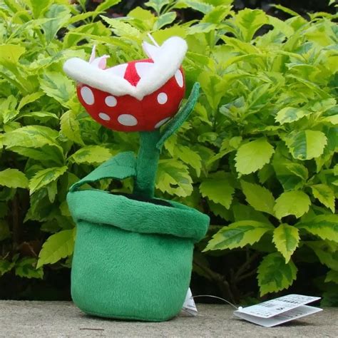 Super Mario Luma Plush Toy Piranha Plant 8" Lovely Stuffed Animal Doll Collectible-in Action ...