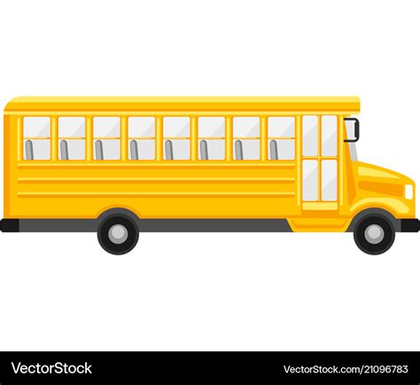 Yellow school bus Royalty Free Vector Image - VectorStock