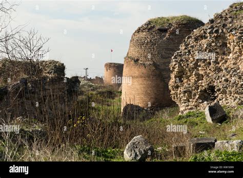 ruins of the historical city walls of Nicea, Iznik, Turkey Stock Photo - Alamy