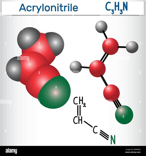 Polyacrylonitrile polymer chemical structure Stock Vector Images - Alamy