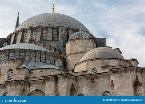 Suleymaniye mosque stock image. Image of great, courtyard - 189601269