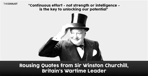 Rousing Quotes from Sir Winston Churchill, Britain's Wartime Leader