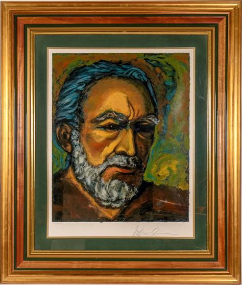 Anthony Quinn Framed Self Portrait Serigraph Titled "Zorba" #110786