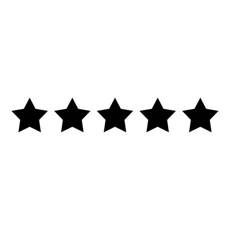 Five stars 5 stars rating concept icon black color vector illustration flat style image 5157882 ...