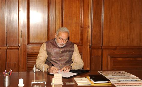 Photos: Prime Minister Narendra Modi's first day in office