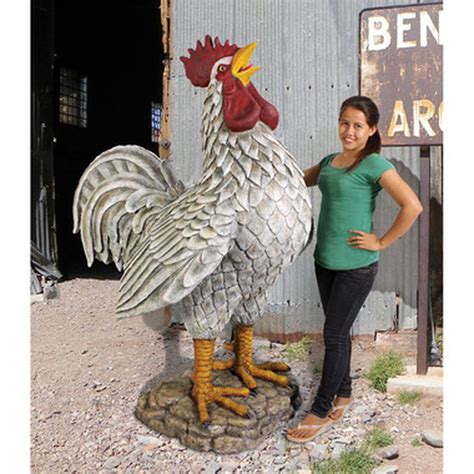 Giant Roadside Rooster Statue - SkyMall | Rooster statue, Rooster ...