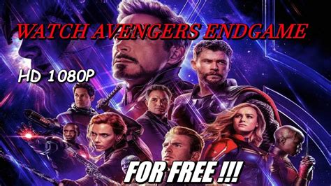 How To Watch Avengers Endgame For Free HD - YouTube