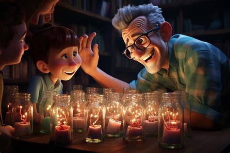 Premium AI Image | pixar cartoon of the main character delving AI generated