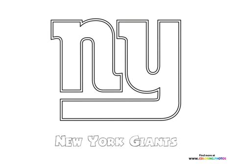 New York Giants NFL logo - Coloring Pages for kids