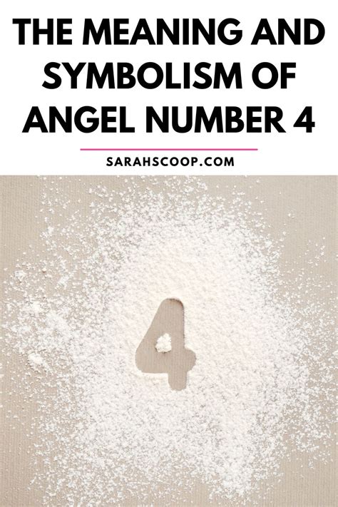 The Meaning and Symbolism of Angel Number 4 | Sarah Scoop