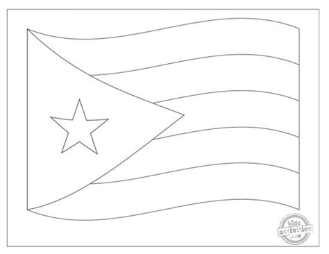 Patriotic Puerto Rico Flag Coloring Pages | Kids Activities Blog