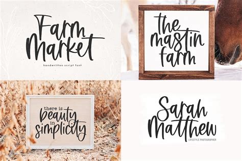 Modern Farmhouse Font Bundle Cricut Fonts Farmhouse Fonts - Etsy