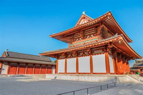 Shitennoji Temple in Osaka stock image. Image of buddhist - 51468315