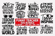 Funny Teacher SVG Bundle | Creative Market