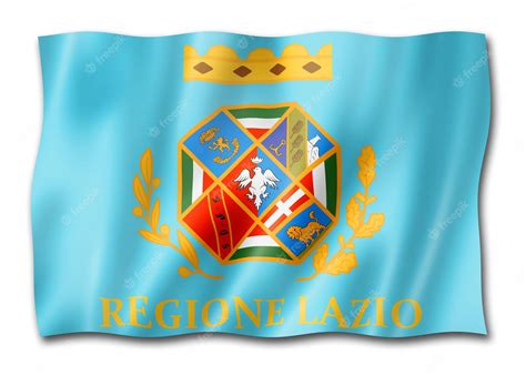 Premium Photo | Lazio region flag italy