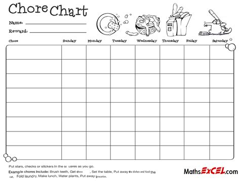 Chore Chart for Kids - SMART EXCEL