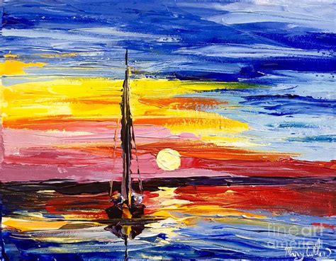 Nantucket Sunset Painting by Mary Cullen - Fine Art America