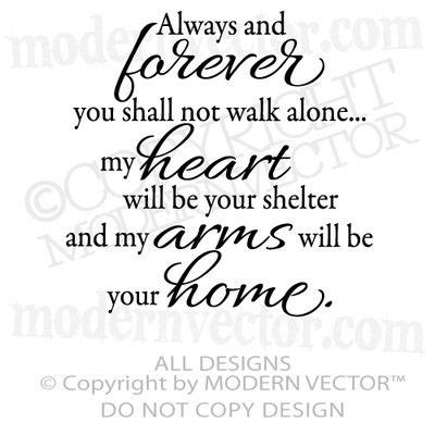 ALWAYS AND FOREVER Quote Vinyl Wall Decal Living room Home Decor Inspirational ♥ | eBay ...