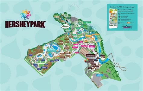 Printable Hershey Park Map | Ruby Printable Map