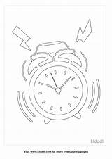 Free Alarm Clock Coloring Page  Printables Kidadl sketch template