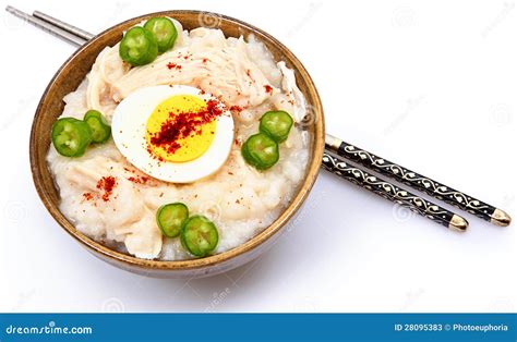 American Korean Style Dukjuk Chicken Porridge Stock Image - Image of pepper, powder: 28095383