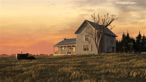 The Farm from TLOU2 fan art, modeled & rendered in Blender with some ...